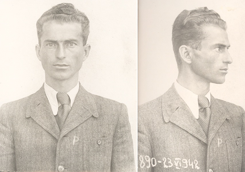 Anghel Papacioc în primul arest - 1942